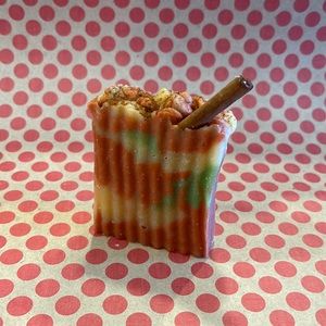 Spiced apple Artisan Goat milk Soap handmade in my studio.